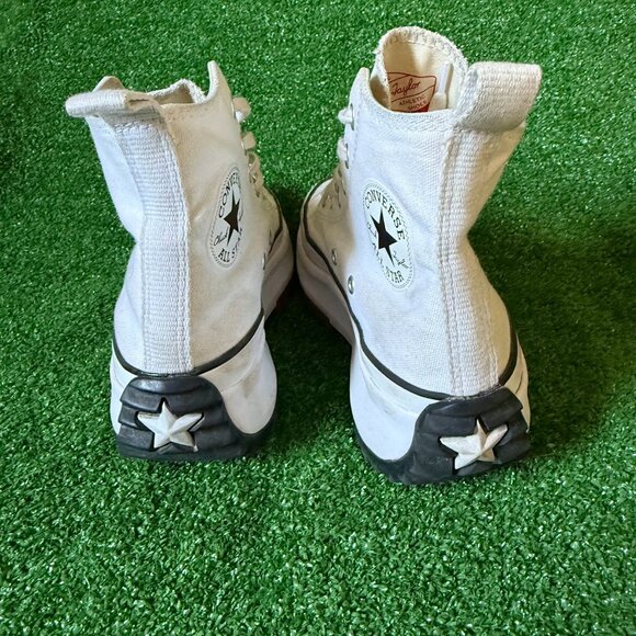 Converse Run Star Hike Women 6.5 White Black Gum Bold Lifestyle Sneakers 166799C - Picture 7 of 13